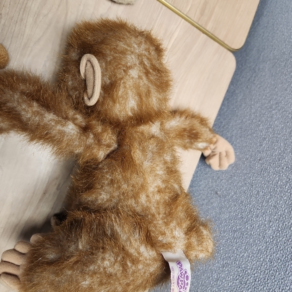 Charming Brown Plush Monkey Toy - Picture 3 of 3